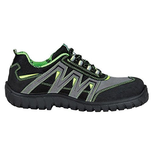 Cofra 36260-000 SUNSET GREY S1 P SRC Sicherheitsschuhe, Grau/Schwarz/Limette, Grösse 39 39 EU, 39 EU