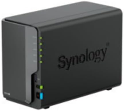 Synology DS224+ 2-Bay Diskstation NAS (Intel Celeron J4125 4-Core 2.0 GHz 2GB DDR4 RAM 2xRJ-45 1GbE