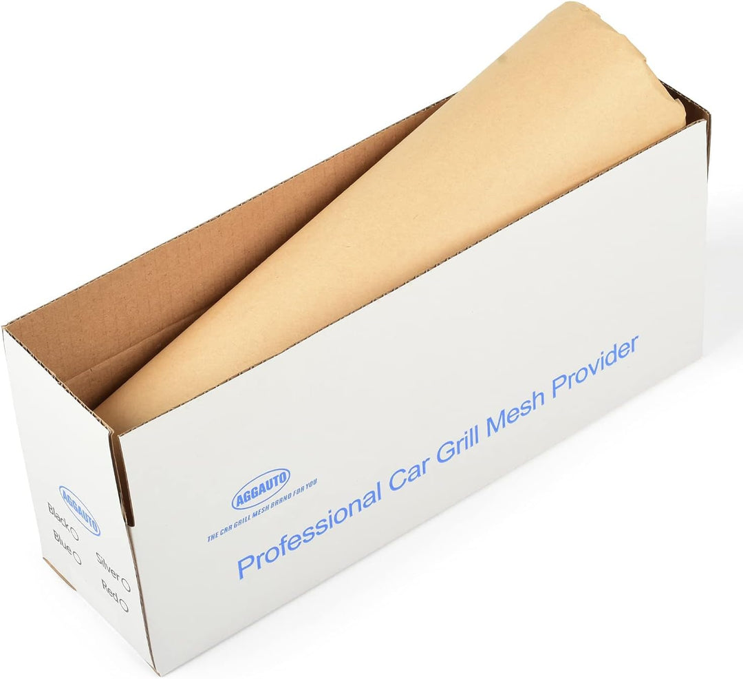 AggAuto 120×40cm Schwarz Auto Renngitter, Lochgrösse Möwe 8×25mm Wabengitter, Streckgitter, Aluminiu