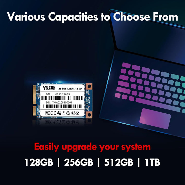 YUCUN MSATA III Interne Solid State Drive 256GB SSD, 256GB