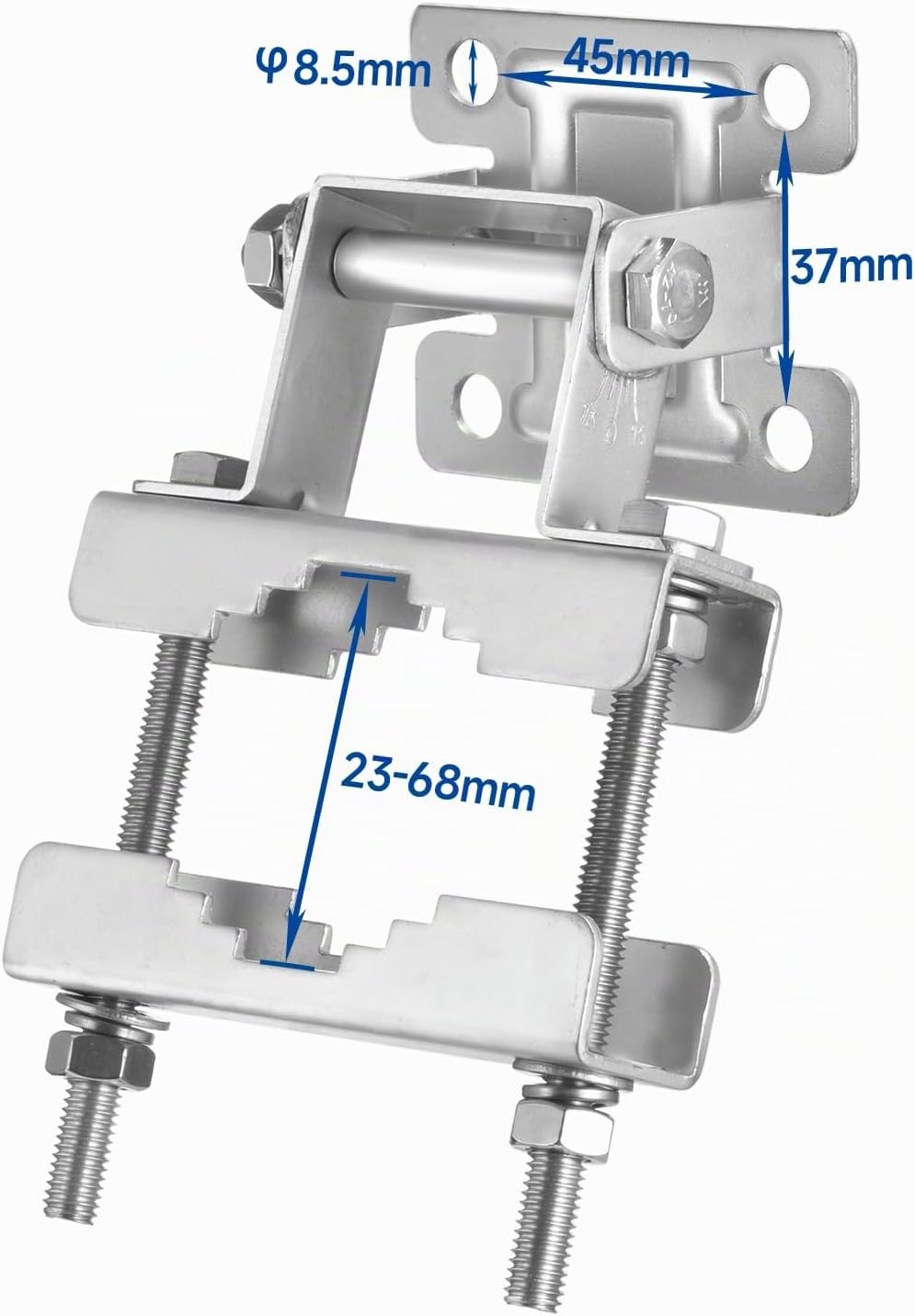Bingfu Verstellbare Antennen Masthalterung Halterungen zur Wand Mastklemme Anti Rost Hardware Zubehö