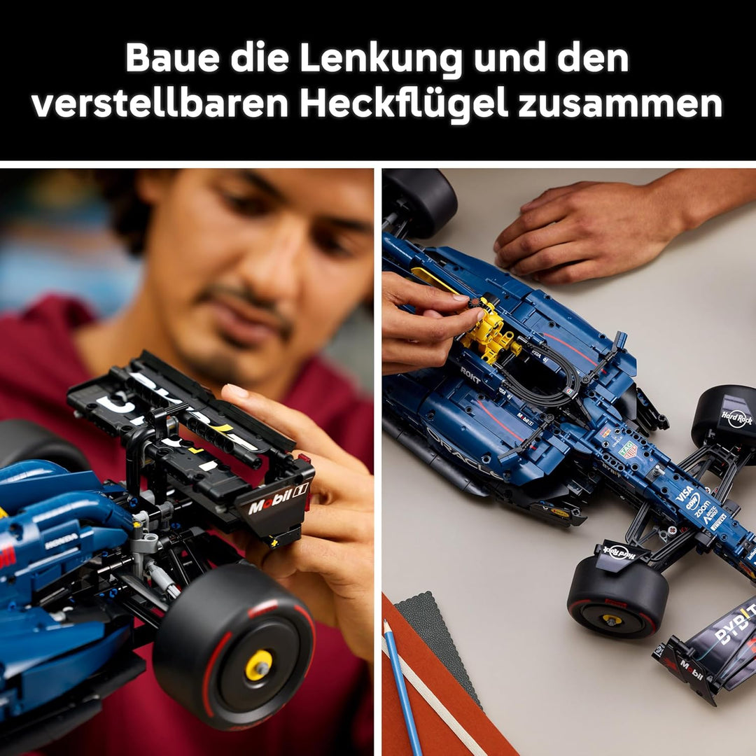 LEGO Technic Oracle Red Bull Racing RB20 F1 Rennauto Modell - Formel 1 Bauset zum Sammeln - V6-Motor