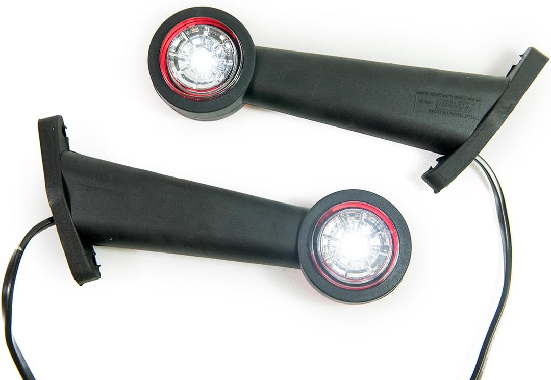2 x LED Gummi Begrenzungsleuchte Seitenleuchte 12V 24V mit E-Prüfzeichen Positionsleuchte Auto LKW P