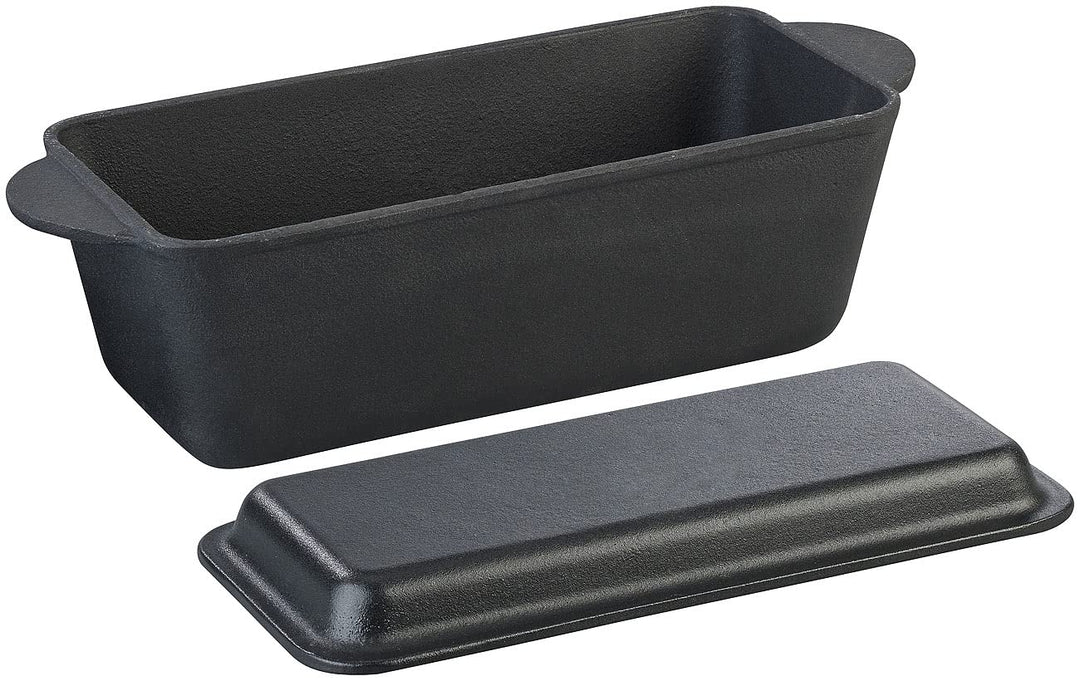 Rosenstein & Söhne Brotbackform Gusseisen: Gusseisen-Kastenform mit Deckel, 25 x 12 x 9 cm (Gusseise