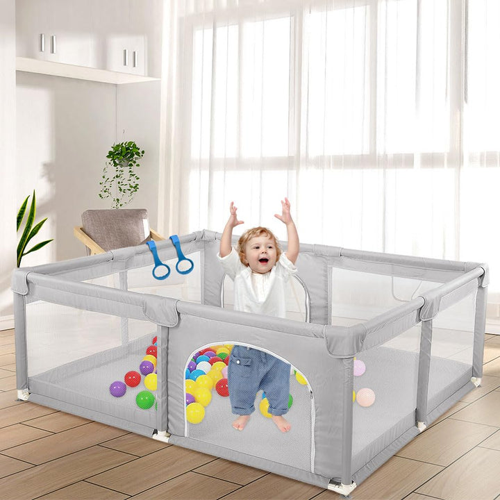 homewell Laufgitter Baby 150 * 150cm, Laufstall Baby, 210T dickes Oxford-Gewebe, Playpen, Kinderlauf