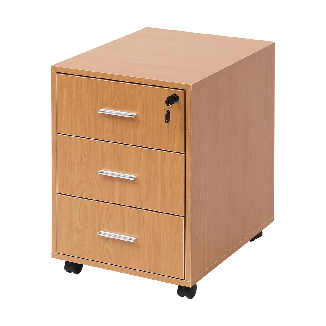 Bürosockel unter Schreibtischschubladen, mobiler Fliegenschrank, Büroaufbewahrungseinheit (abschlies