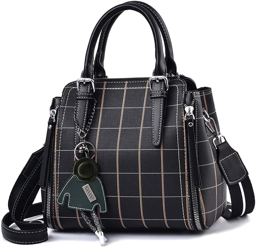 BUKESIYI Damen Tasche Umhängetasche Handtasche Frauen Klein Schultertasche Weekender Lack PU Leder C
