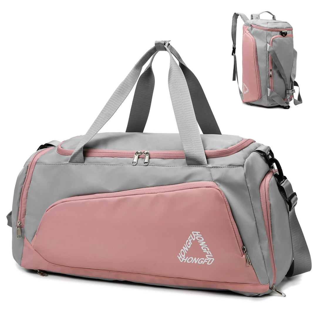 Sporttasche Damen 45L Reisetasche mit Schuhfach Nassfach Wasserdicht Weekender Travel Gym Duffle Bag