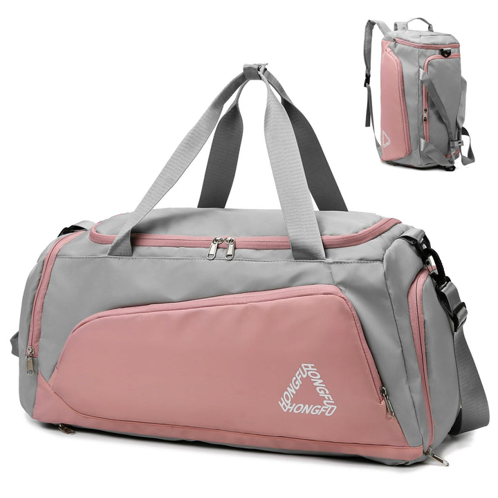 Sporttasche Damen 45L Reisetasche mit Schuhfach Nassfach Wasserdicht Weekender Travel Gym Duffle Bag