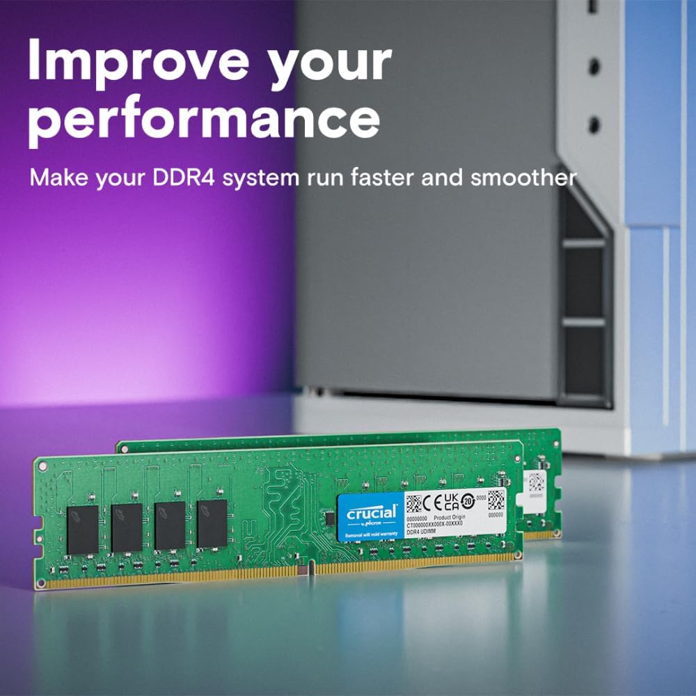 Crucial RAM 16GB DDR4 3200MHz CL22 (2933MHz oder 2666MHz) Desktop Arbeitsspeicher CT16G4DFRA32A 16GB