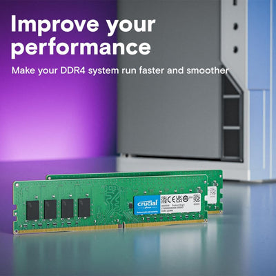 Crucial RAM 16GB DDR4 3200MHz CL22 (2933MHz oder 2666MHz) Desktop Arbeitsspeicher CT16G4DFRA32A 16GB