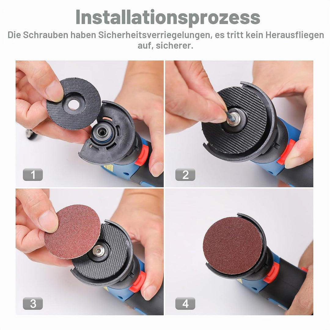 HERZO Trennscheibe 50mm, Trennen Schleifen Polieren Multi Material, 10mm Bohrung, Zubehör-Set für Mi