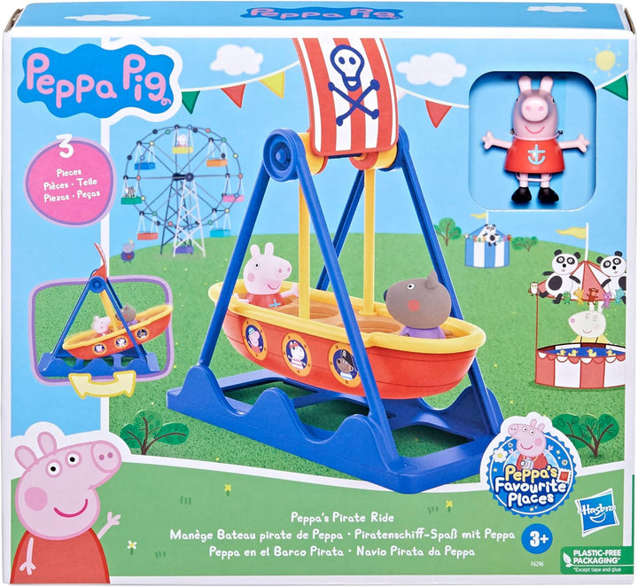 Peppa Pig Spielzeuge Piratenschiff-Spass mit Peppa, Spielset mit 2 Figuren, Kinderspielzeug PIRATE R