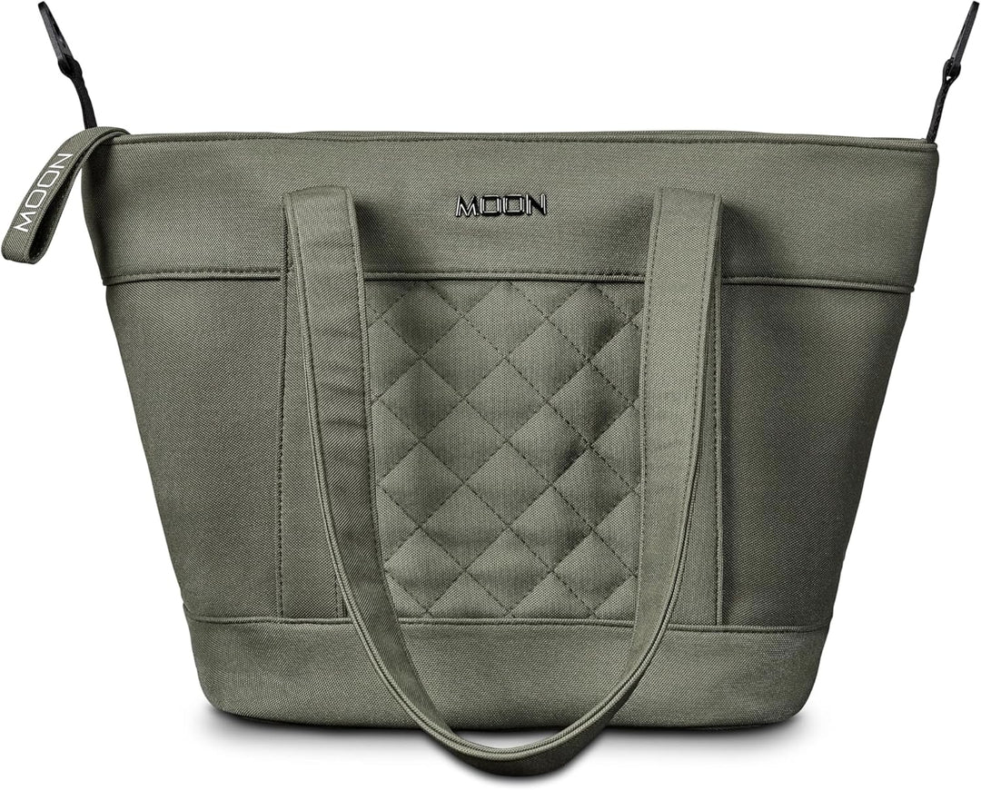 MOON V-SHAPE BAG onyx, Wickeltasche Moss Green, Moss Green