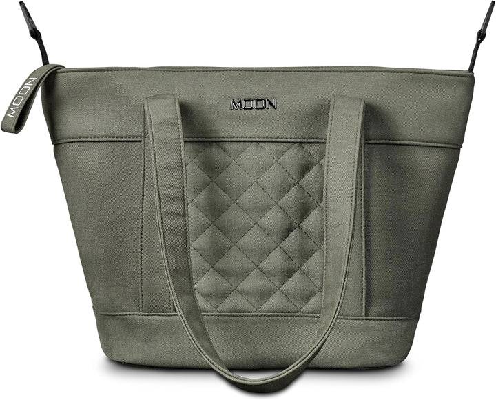 MOON V-SHAPE BAG onyx, Wickeltasche Moss Green, Moss Green