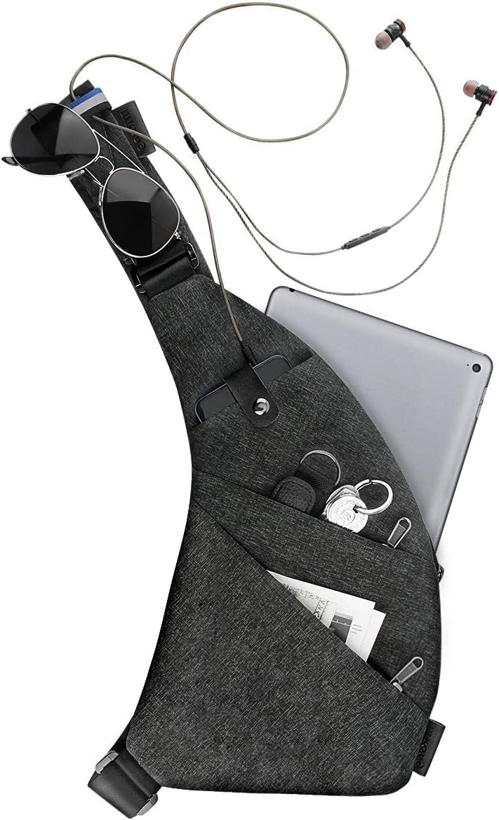 MRang Schultertaschen Herrentaschen Crossbody Tasche Chest Pouch Schultertasche für Outdoor-Sport Re