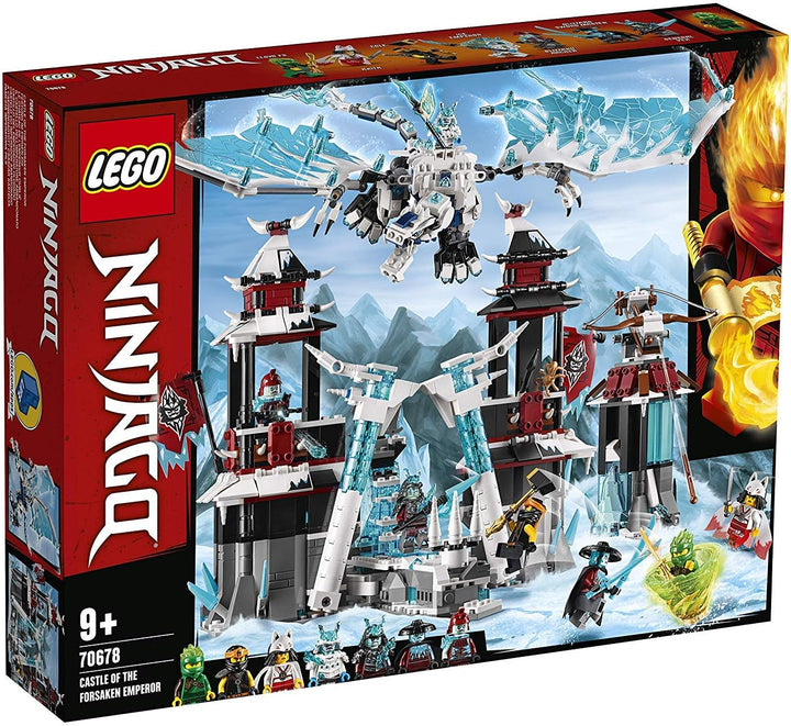 Lego 70678 NINJAGO Festung im ewigen EIS, Set mit Eisdrachen-Spielzeug, Meister des Spinjitzu Spiels