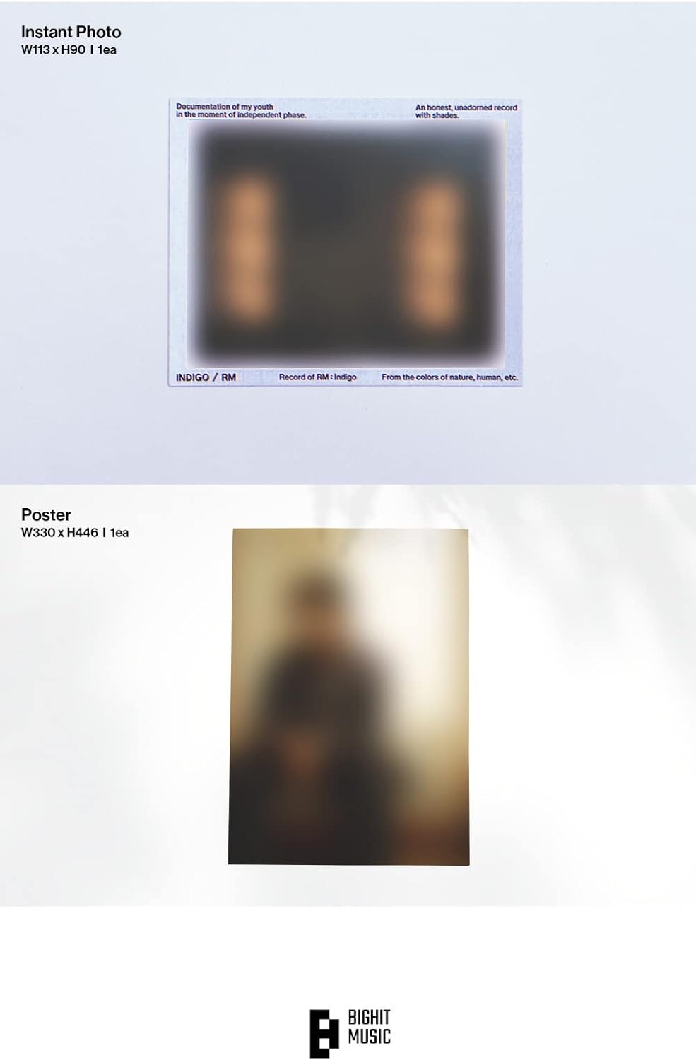 RM BTS - Indigo [Book Edition] Album+Gift Photocards