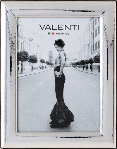 Valenti&Co. - Bilderrahmen - Silber in gehämmerter Optik - glänzend Hochzeit, zum Geburtstag von Fre