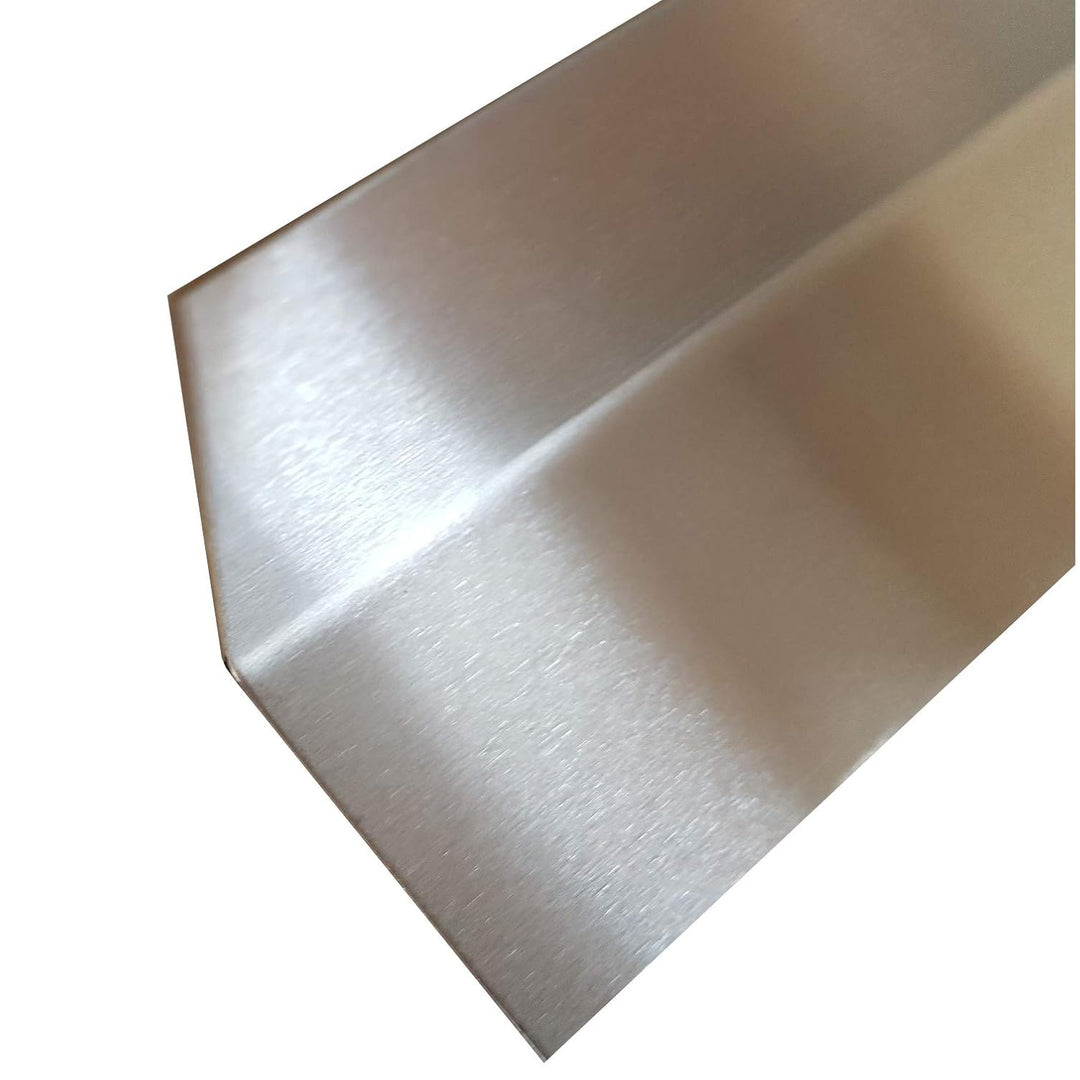 Edelstahl Winkel 40 x 20mm Schliff INNEN Edelstahl V2A K240 geschliffen 2000mm 08mm stark einseitig