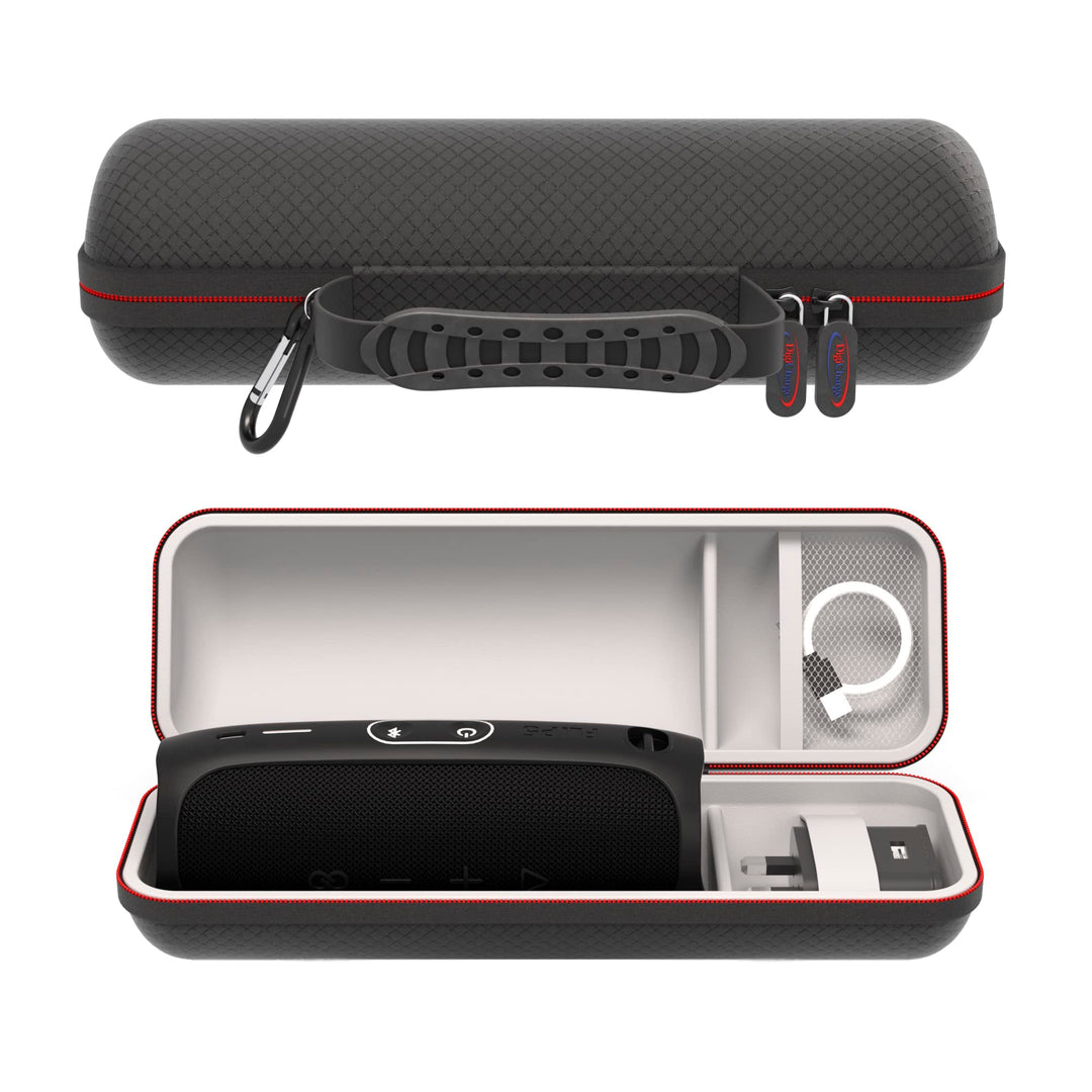 Digicharge Hart Tragen Tasche Hülle für JBL Flip 7, 6, Essential 2, Martin Garrix ed. 5 4 3 / Tuner