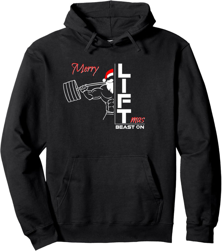 Merry Liftmas Lustige Weihnachten Fitness Gym Sprüche Pullover Hoodie