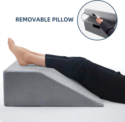 NOFFA Lesekissen & Keilkissen zur Beinerhöhung, Memory Foam Nacken-, Rücken-, Beinstützkissen, abneh