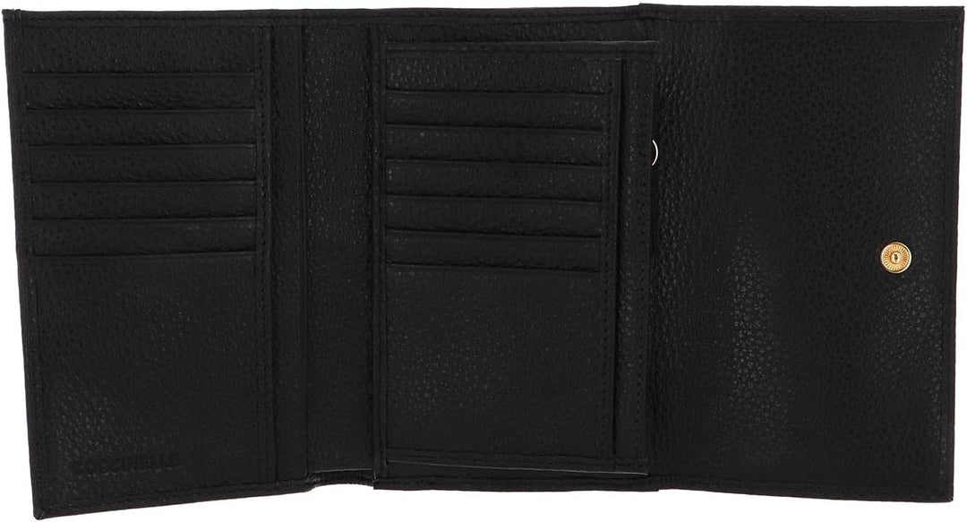 Coccinelle Metallic Soft - Geldbörse 12cc 14 cm Black