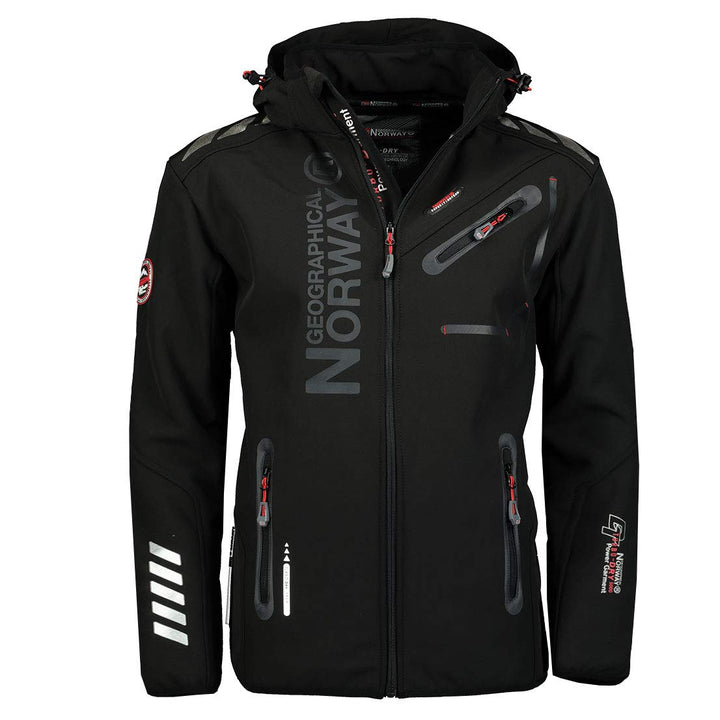 Geographical Norway Royaute Men - Kapuzen-Softshelljacke Mann Wasserdicht - Outdoor Mantel Tactical