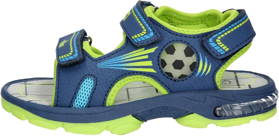 Lico Jungen Spotlight V Blinky Slingback Sandalen, 30 EU Marine Lemon Blau