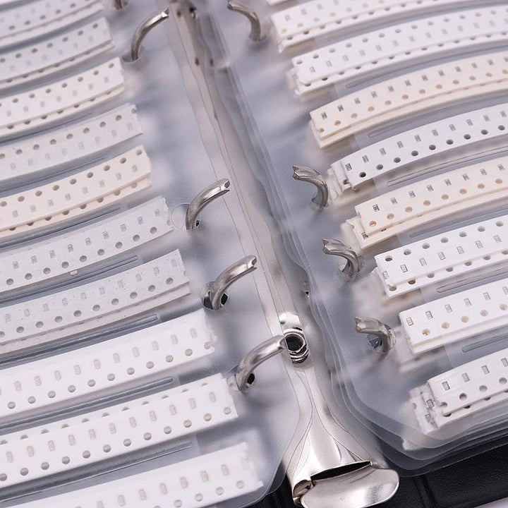 DollaTek 1% 1206 SMD Resistor Assorted Folder (0 Ohm-10M Ohm) 170value x 50pcs = 8500 Stück Musterbu