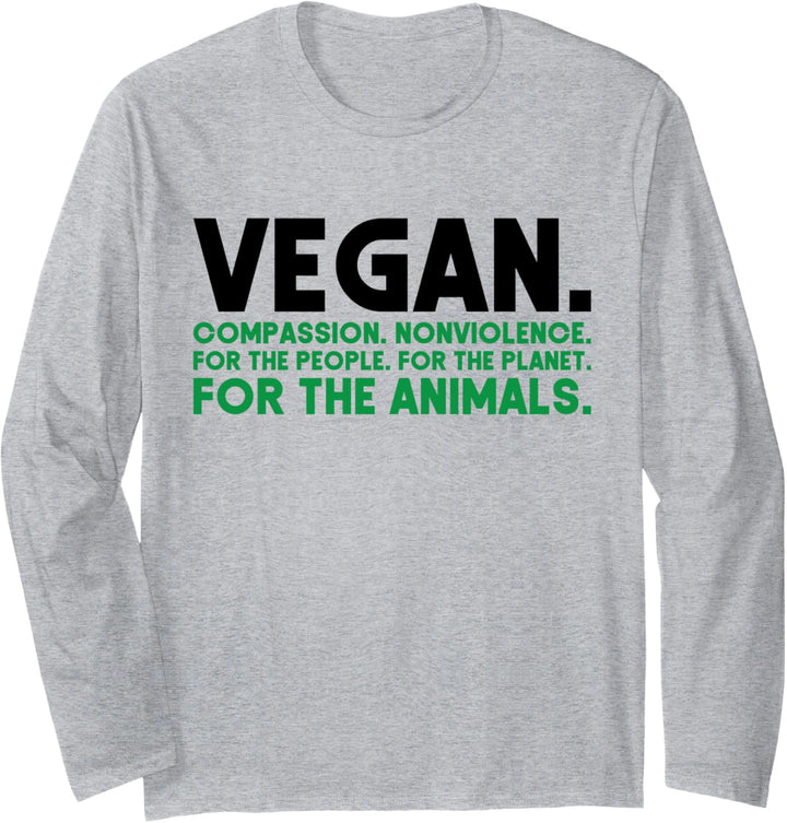 Vegan.Für den Planeten.Für die Tiere.Vegan Langarmshirt