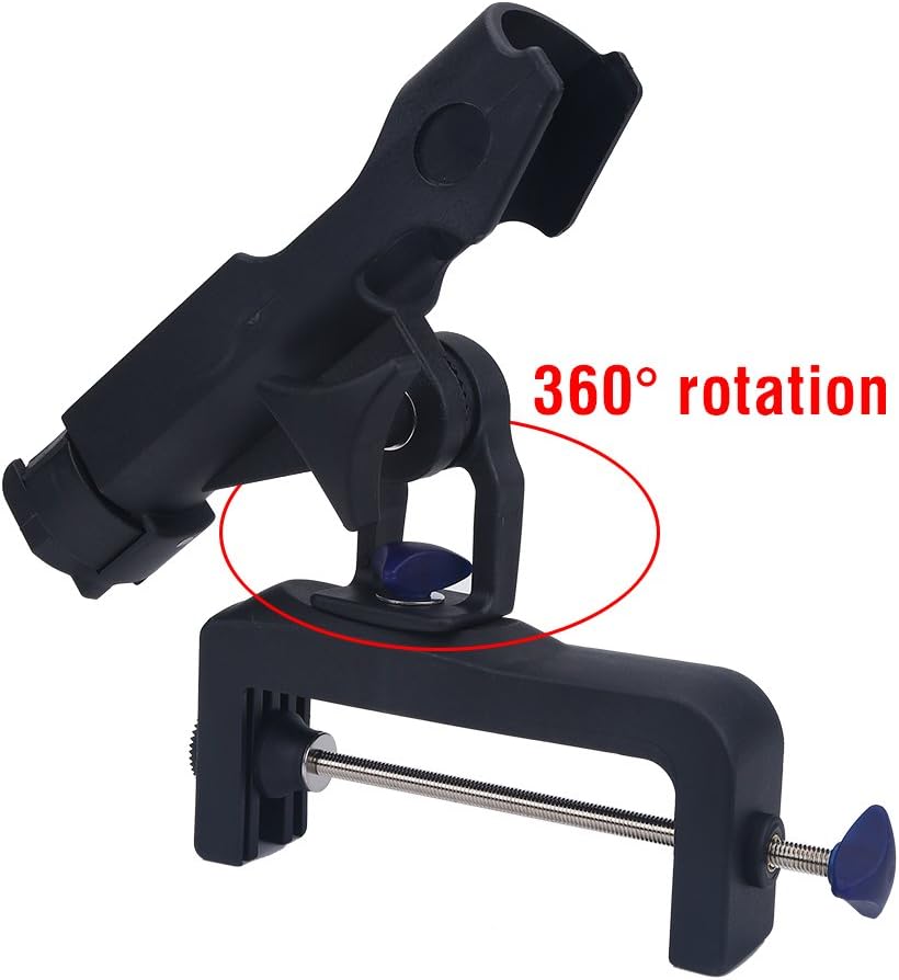 VGEBY Angelrutenhalter, Rotation Boot Angelrute Ständer Halterung Rest Fanggeräte für Kajak Raft