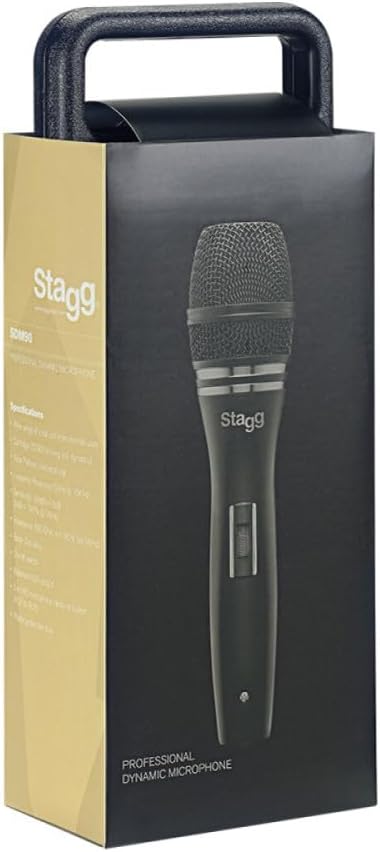 Stagg SDM90 Professionelles dynamisches Mikrofon, unidirektional 50 Hz to 15 KHz Gesang und Instrume