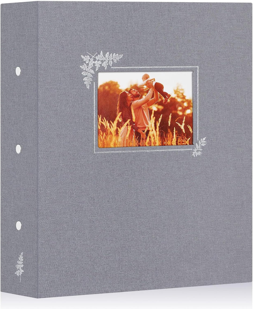 Lanpn Fotoalbum 11,5x15 11x15 600 Taschen, Grosses Leinen Einstecken Einsteckalbum für Vertikale und