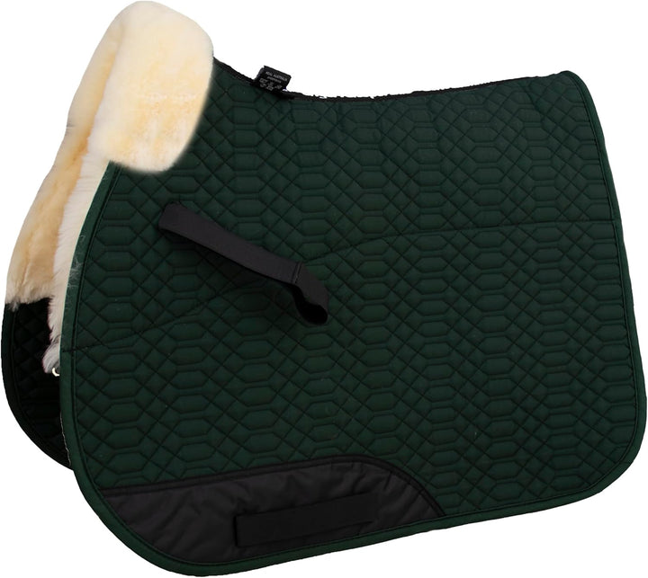 Engel Reitsport Lammfell Schabracke Half Lined SCHABRA1-VSS-GRU-MED Steppstoff grün Fell med. Vielse