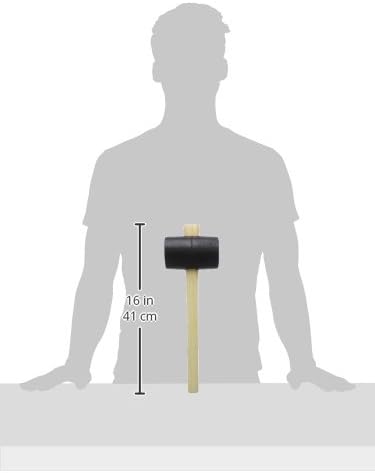 Gummihammer 820g von Hultafors I Ø 70mm I Hammer aus Vollgummi I Ideal für Bodenleger, Fliesen &amp; Kar