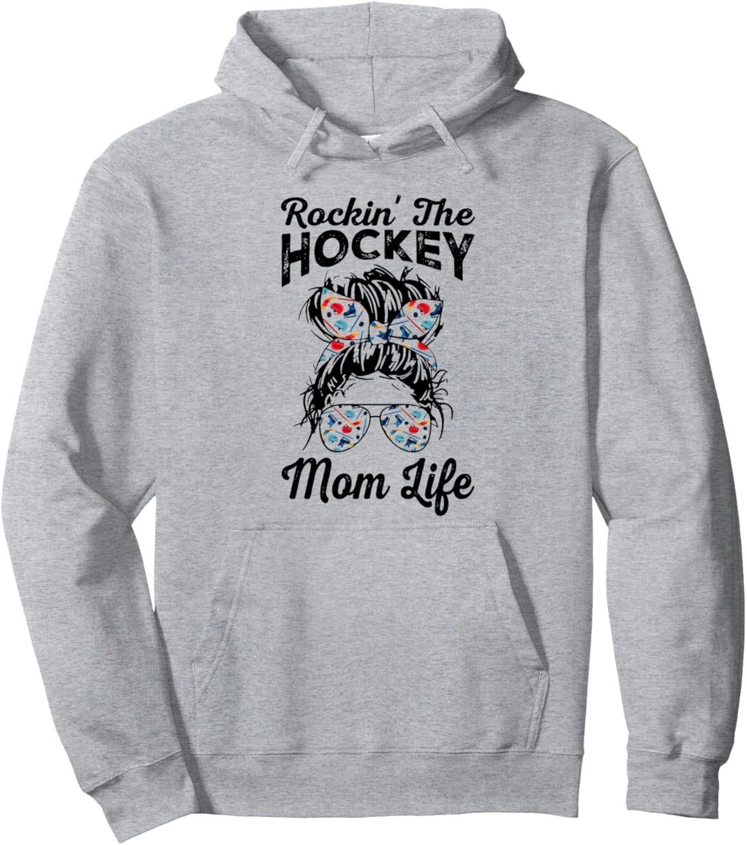 Rockin' the Hockey Mom Life Pullover Hoodie