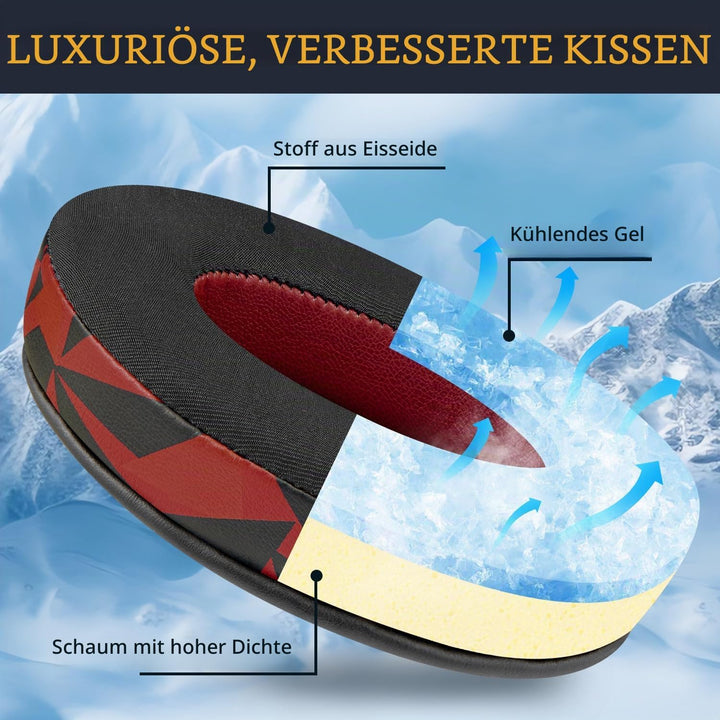 SOULWIT Kühlgel Ersatzpolster Ersatz Ohrpolster Polster für HyperX Cloud 2/3/1/Alpha/Flight/Stinger/