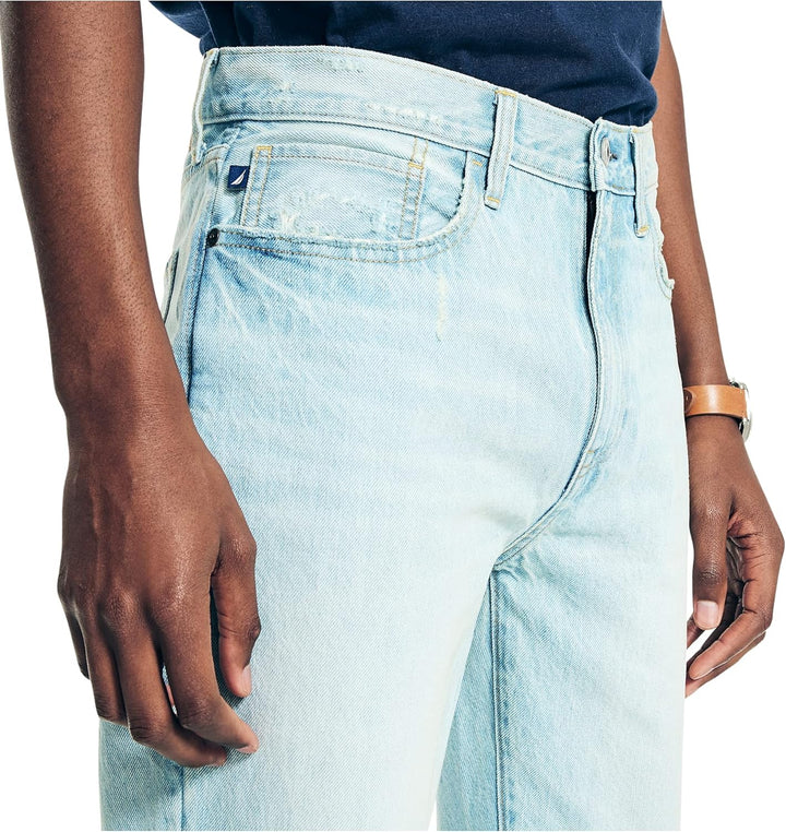 Nautica Herren Lockerer Passform Jeans 32W / 32L Ocean Shallow Wash, 32W / 32L Ocean Shallow Wash