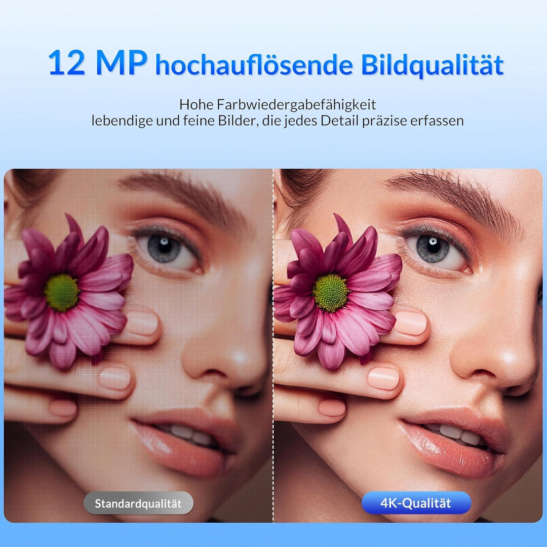 4K PC-Webcam mit Sony-Sensor, Autofokus und Sichtschutzabdeckung, Ultra HD 4K Streaming Kamera, 2 Mi