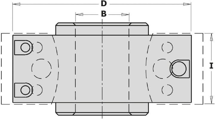 TESTA PORTACOLTELLI S/LIMIT.D = 100 X 40 X 35 (ALL)