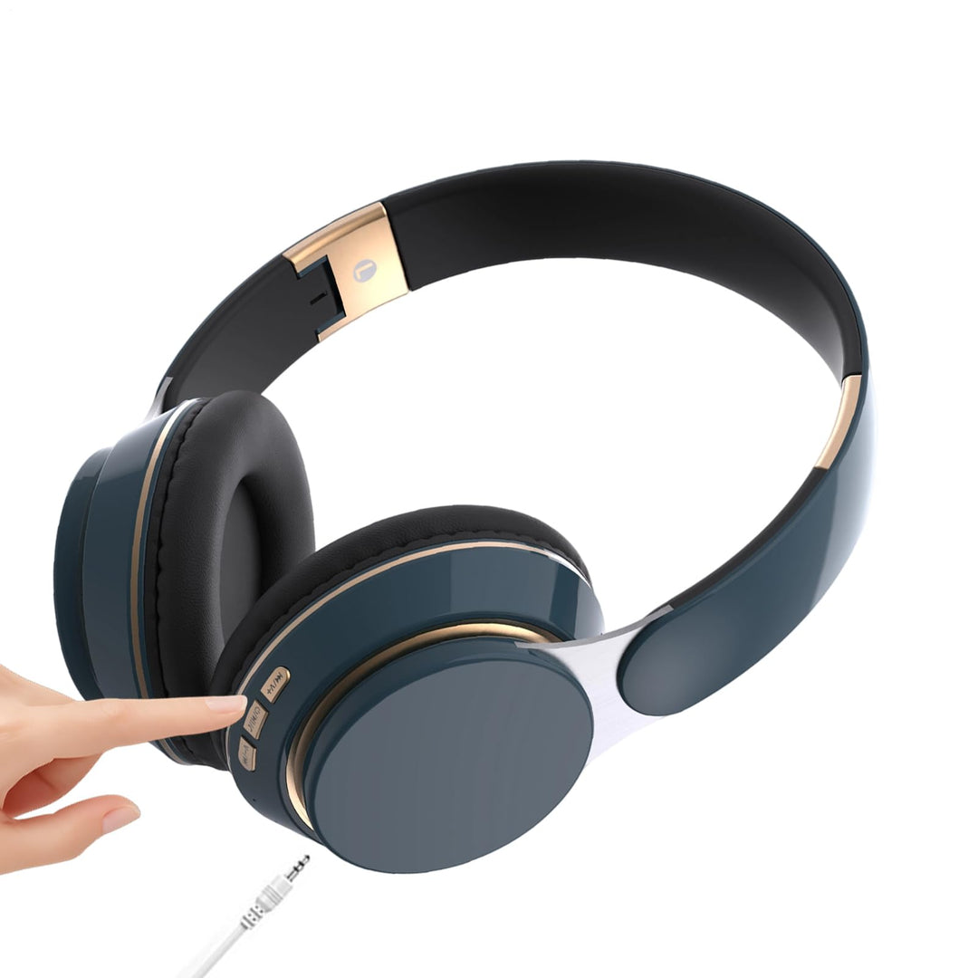 Over-Ear-Headset, Stereo Sound Atmungsaktiver Kopfhörer, Leicht Und Tragbare Kabellose Ohrhörer, Für