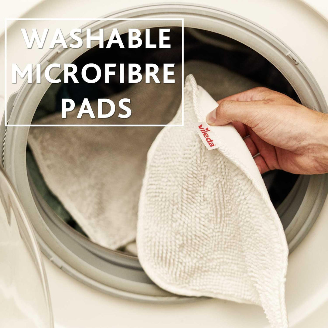 Vileda Steam Dampfreiniger Ersatzpads Mikrofaser | Hygienische Bodenreinigung - Passend für alle Böd