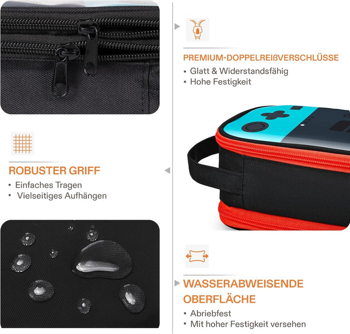Beaulyn federmäppchen Jungen,Grosses mäppchen 3fach mit Reissverschluss, federtasche für 1. klasse 5