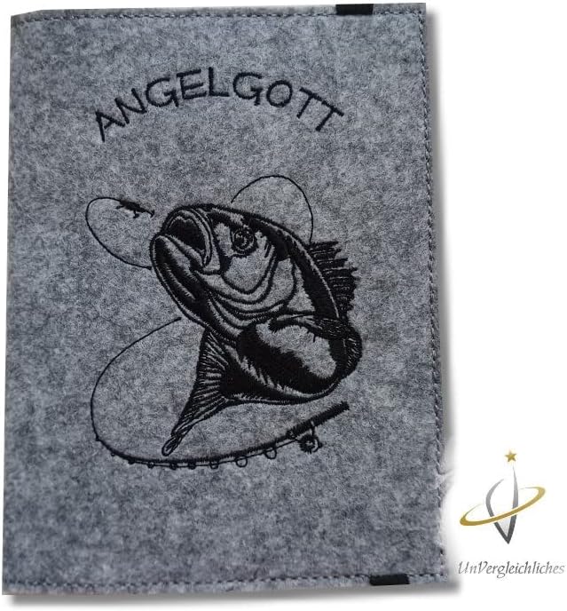 Hülle für den Angelpass/Angelschein personalisierbar *Angelgott*