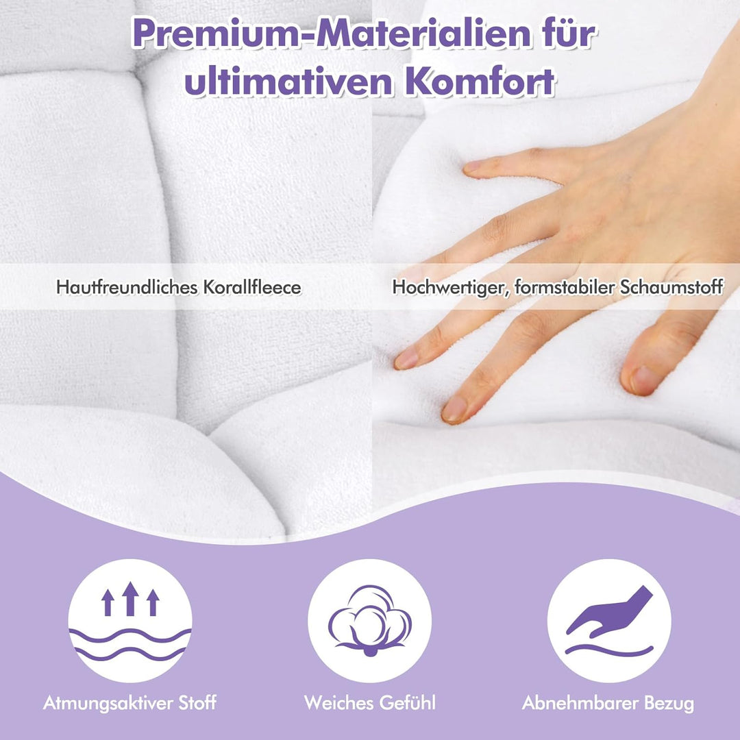 GOPLUS Bodenstuhl, Bodensofa mit Rückenlehne, Bodensessel mit Schlaffunktion, Floor Chair, Lazy Sofa
