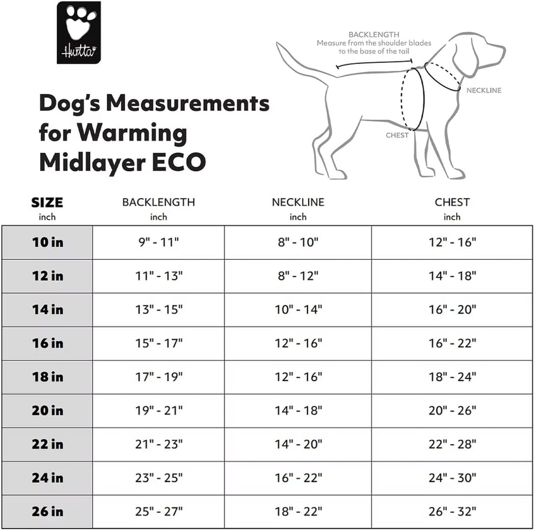 Hurtta Wärmende Midlayer Hundejacke ECO (Desert, 40 cm) 40 cm Desert, 40 cm Desert