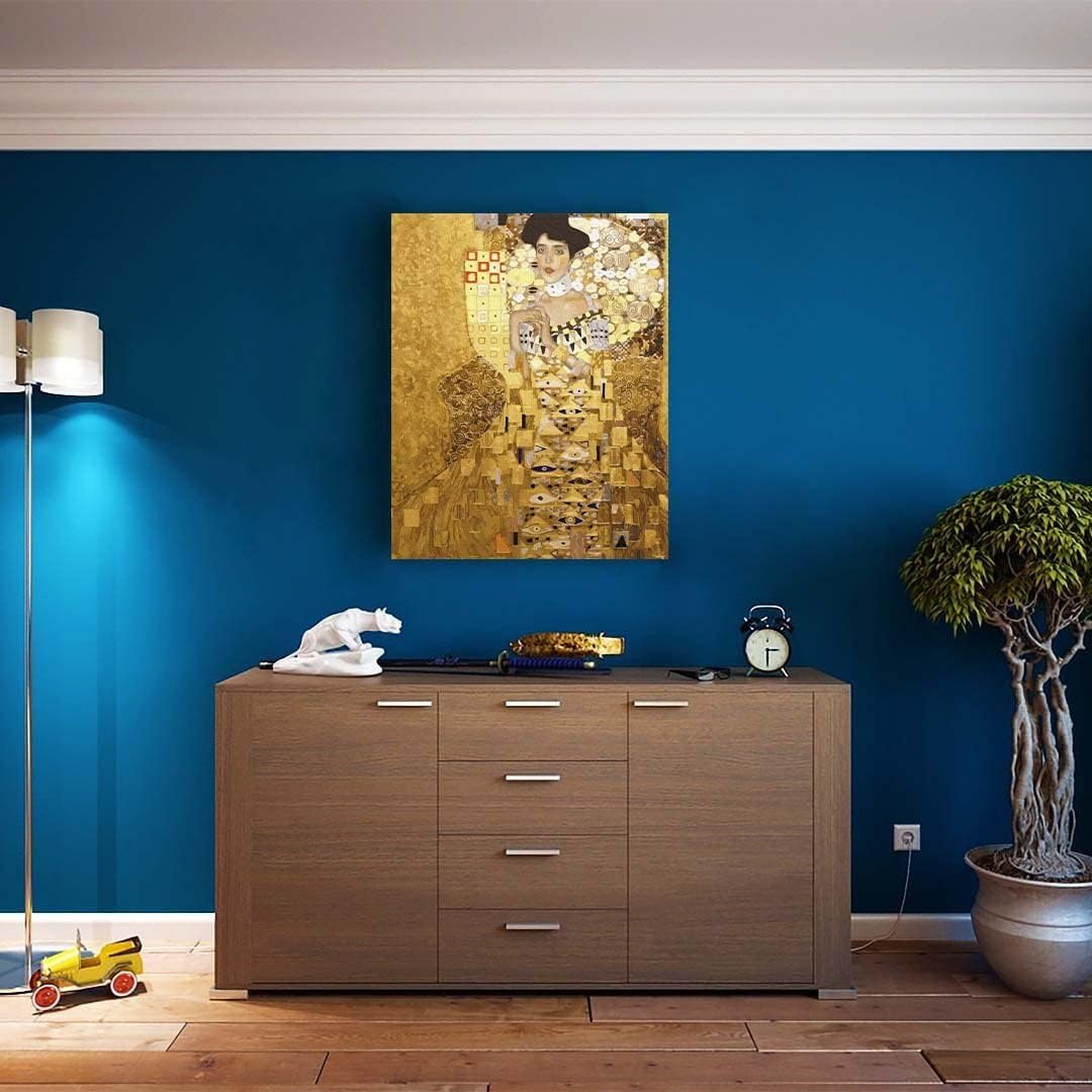Artnapi Malen nach Zahlen Erwachsene mit Rahmen | DIY Handgemalt | Adele Bloch-Bauer Gustav Klimt |