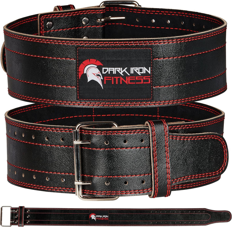 Dark Iron Fitness Gewichthebergürtel Herren & Damen Rückenstütze - 10 cm Rückengurt für Bodybuilding